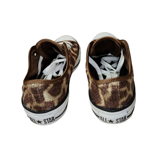Chuck Taylor giraffe print sequined Sneakers Size 7 - Picture 4 of 8